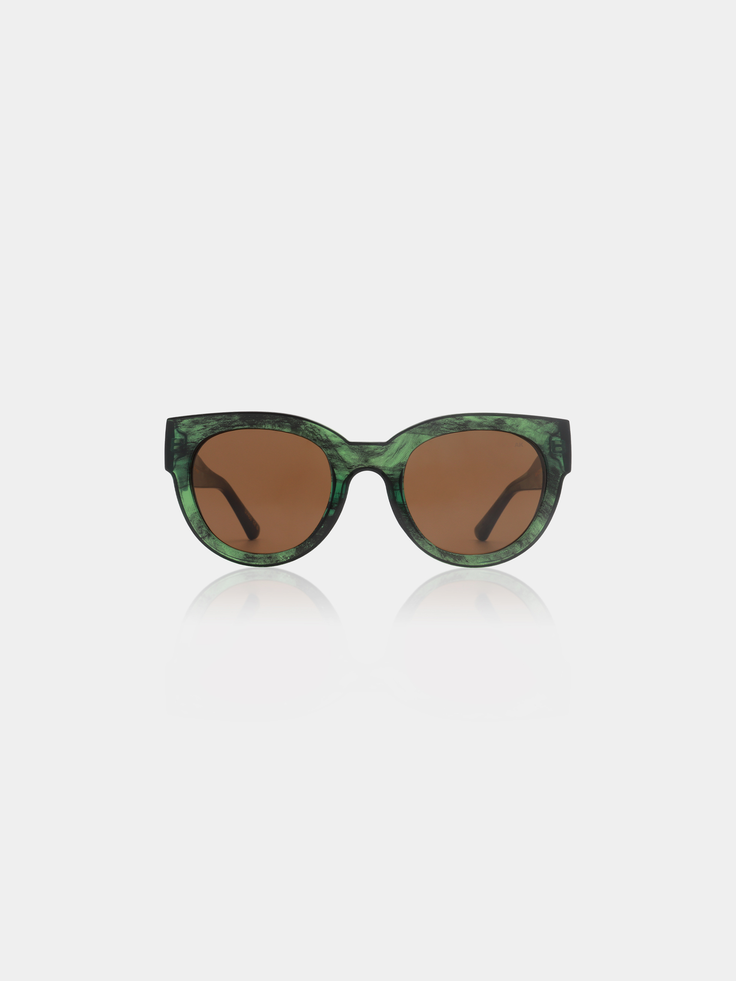 A.KJÆRBEDE Lilly - Green Marble Transparent - Sunglasses