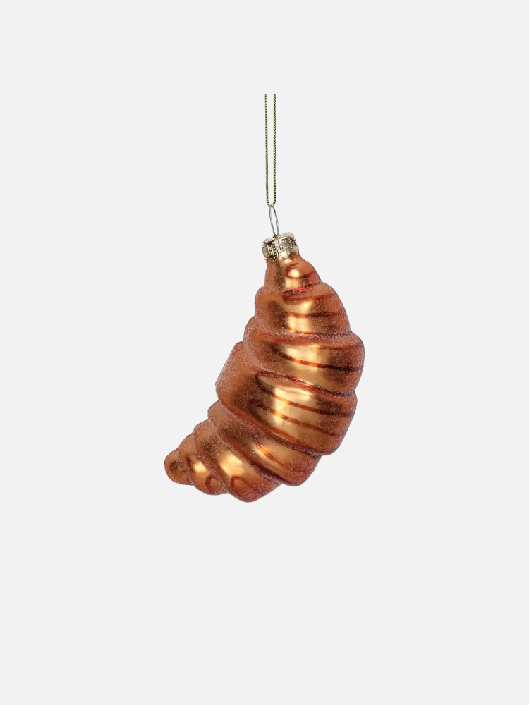 Chocolate Croissant Ornament