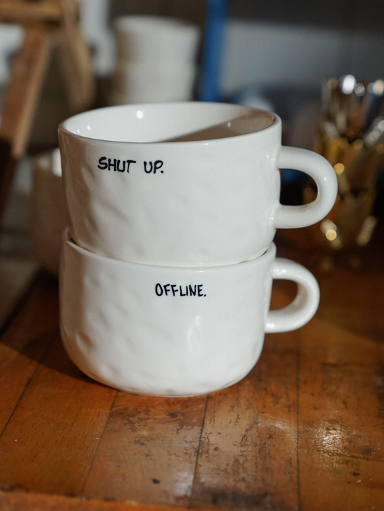 ANNA + NINA Shut Up Cappuccino Mug - Tasse