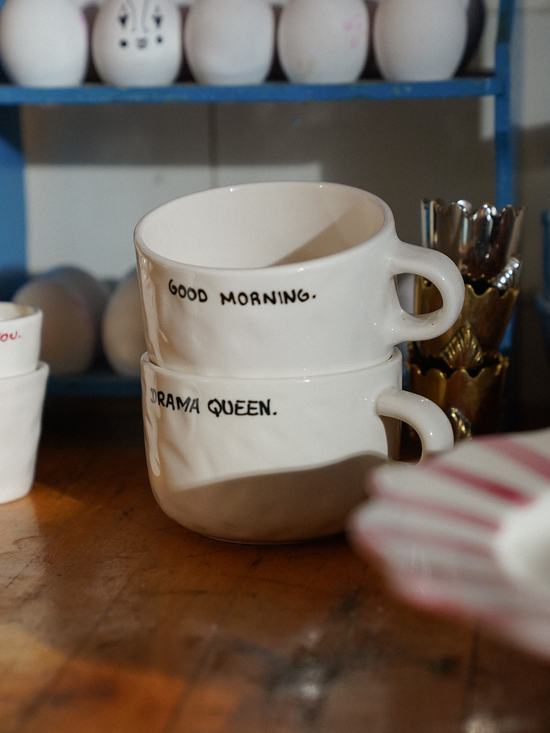ANNA + NINA Drama Queen Cappuccino Mug - Tasse