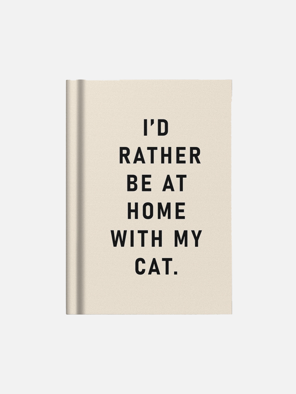 I’d Rather Be At Home With My Cat Mini Notebook (A7)