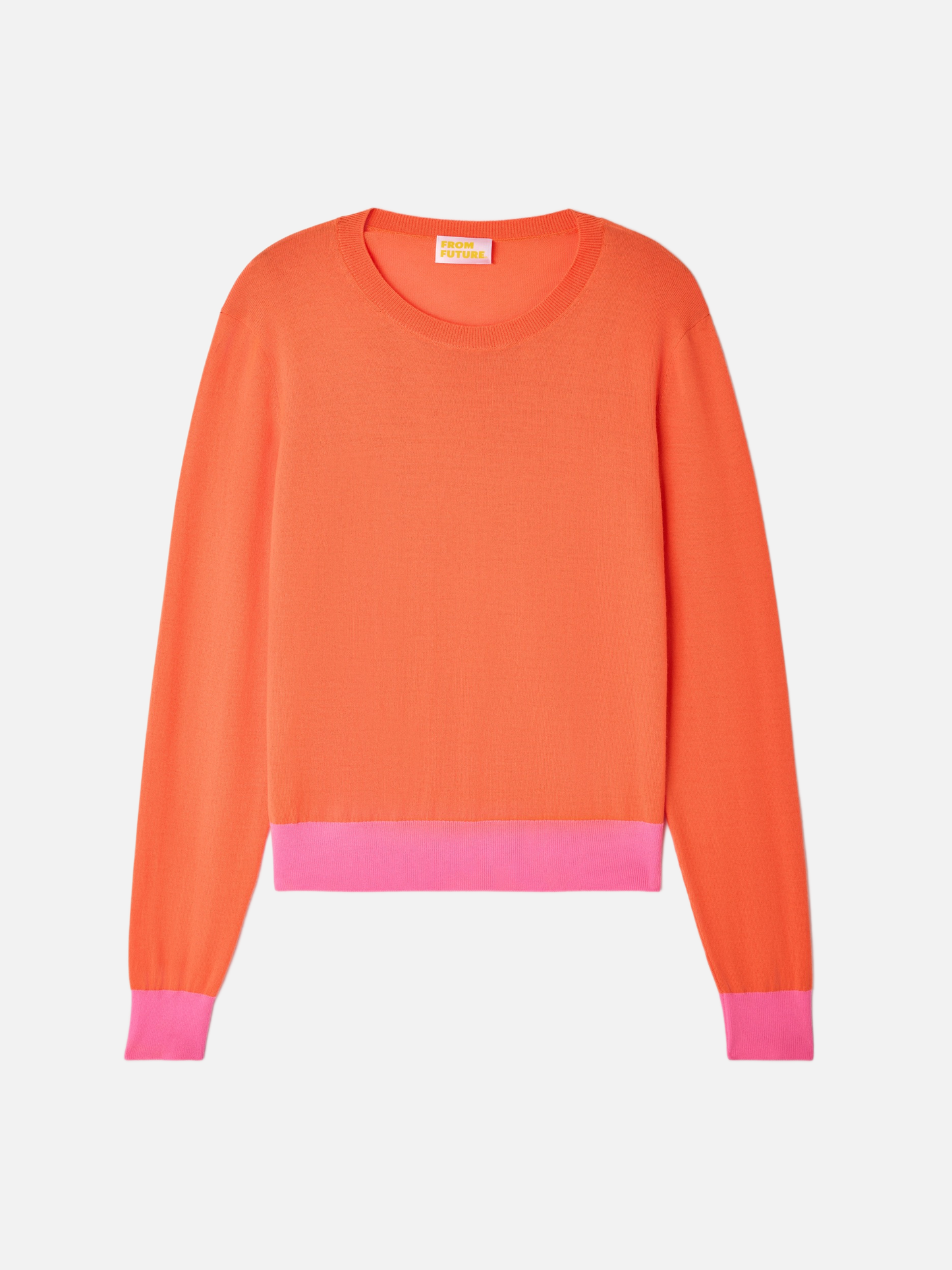 FROM FUTURE Fire Orange Pullover