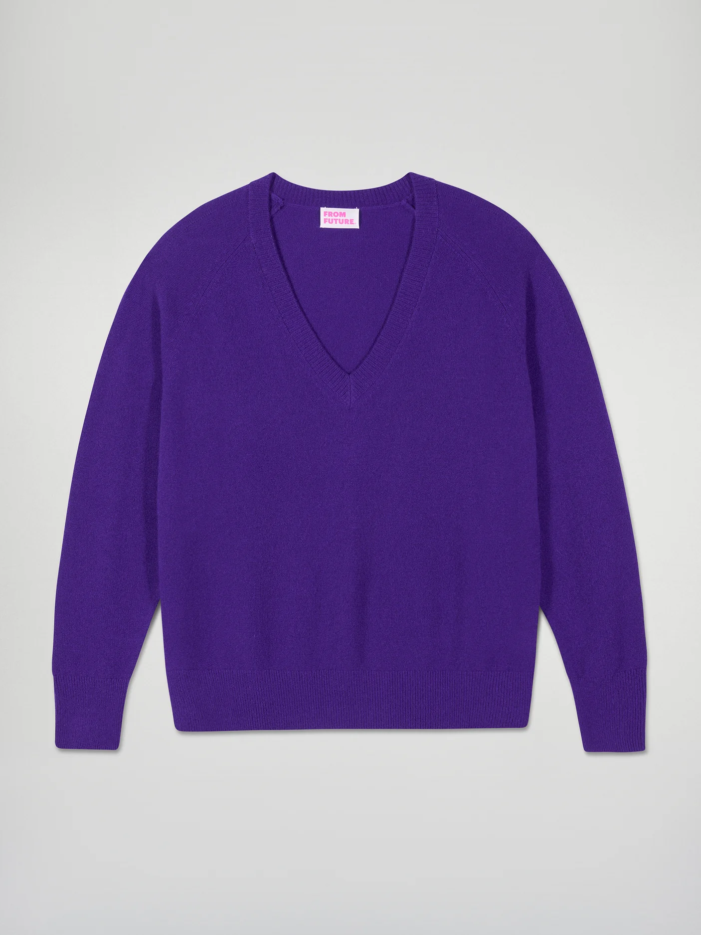 FROM FUTURE V-Neck Sweater Velvet Purple