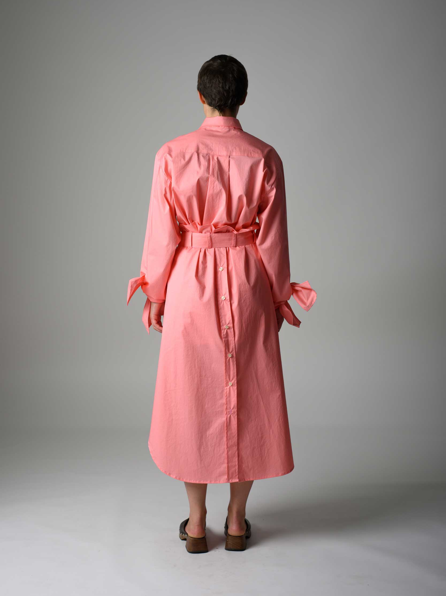 JANA WIELAND Dusk Bow Sleeve Crop Shirt / Summer Peach - S - Hemd