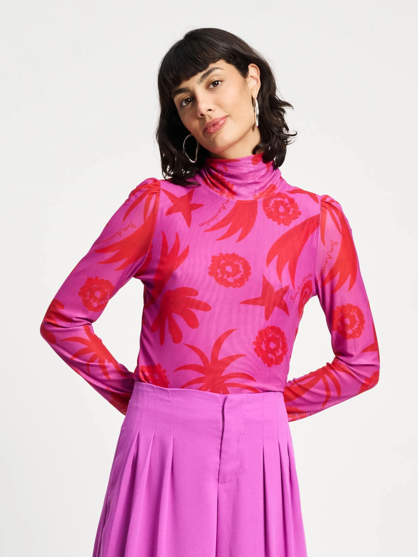 POM Splashing Fireworks Turtleneck