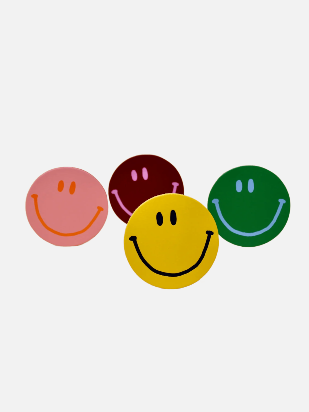Happy Face Coasters - Set of 4