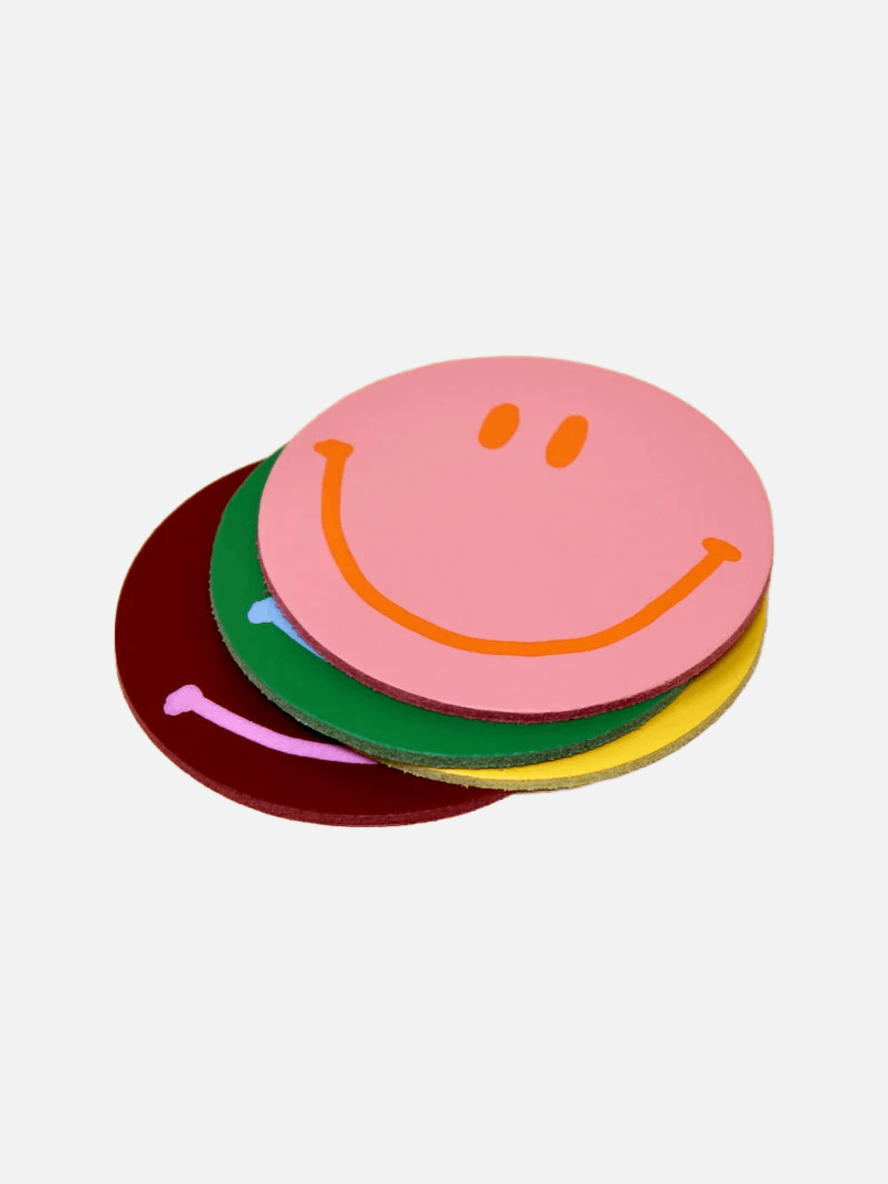 Happy Face Coasters - Set of 4