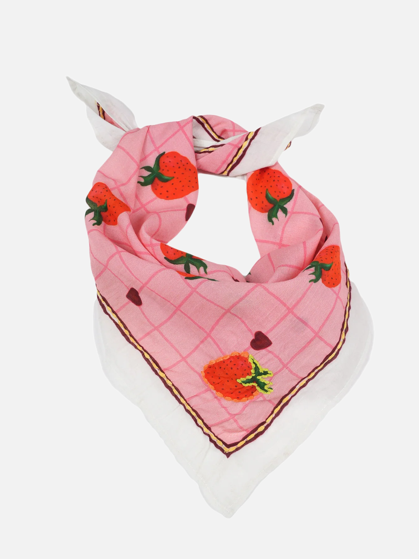 Strawberry Sweetheart Bandana - Pink