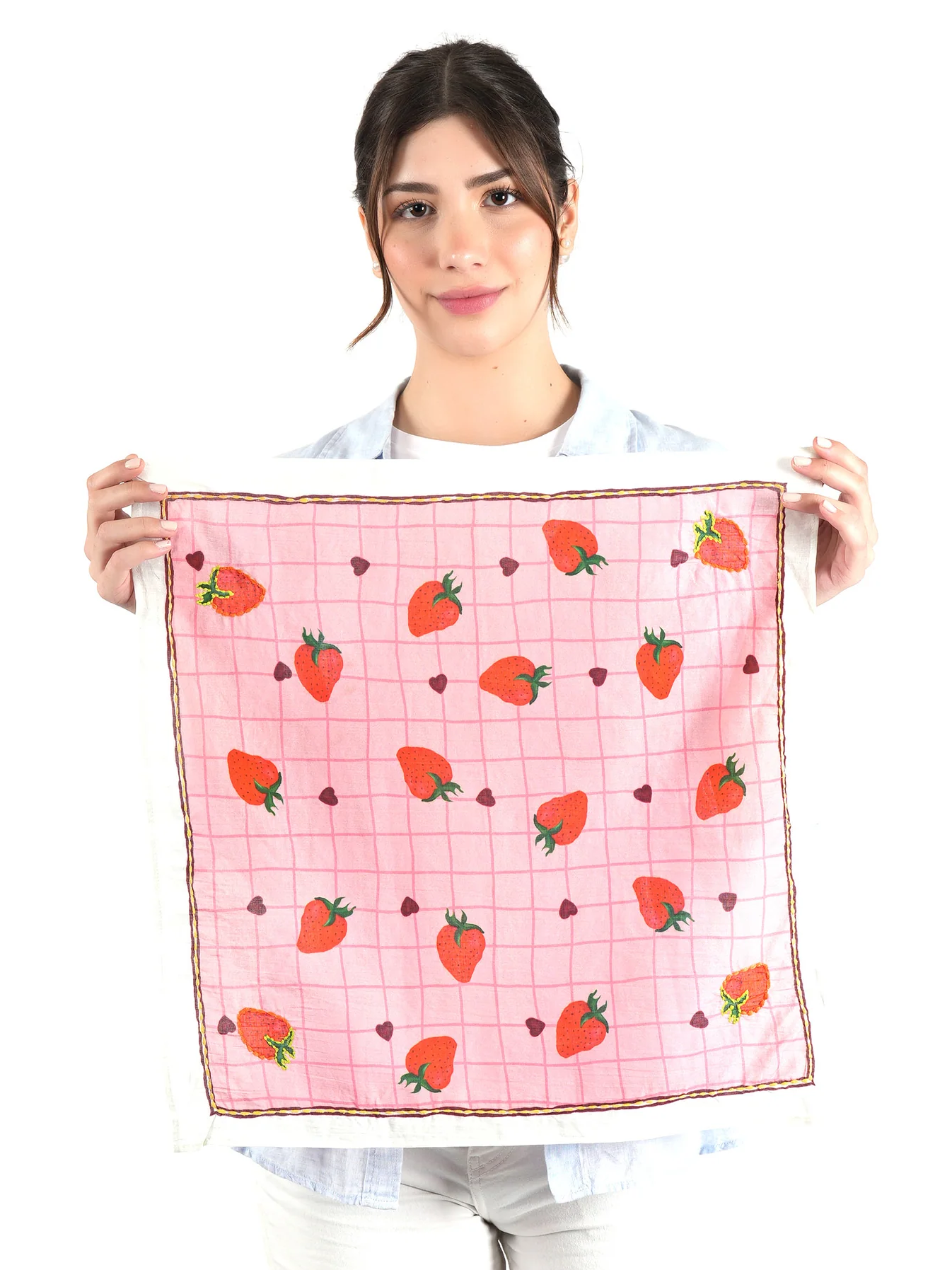 Strawberry Sweetheart Bandana - Pink
