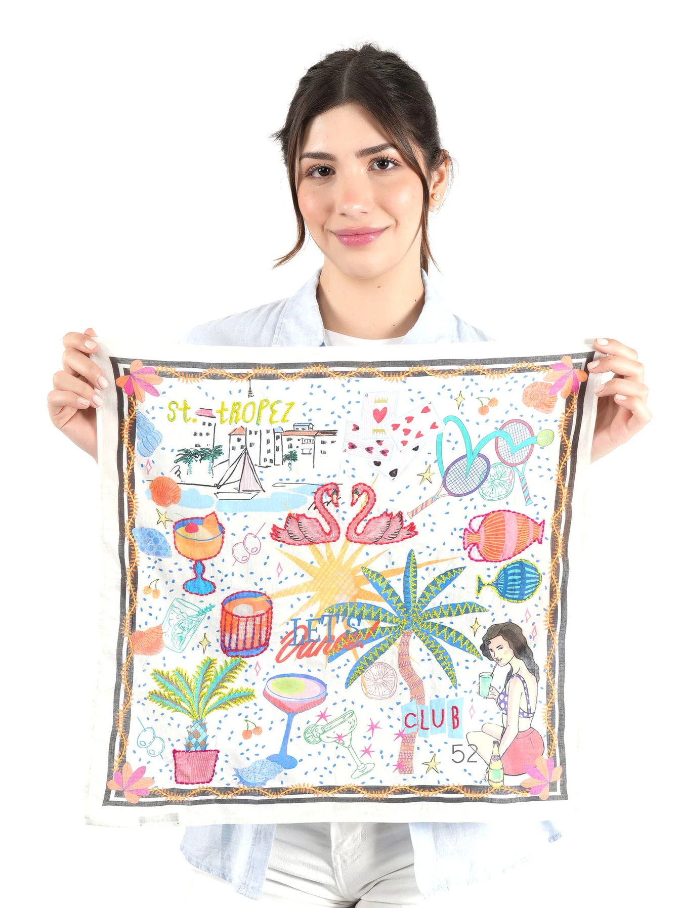 St. Tropez Bandana - Ivory