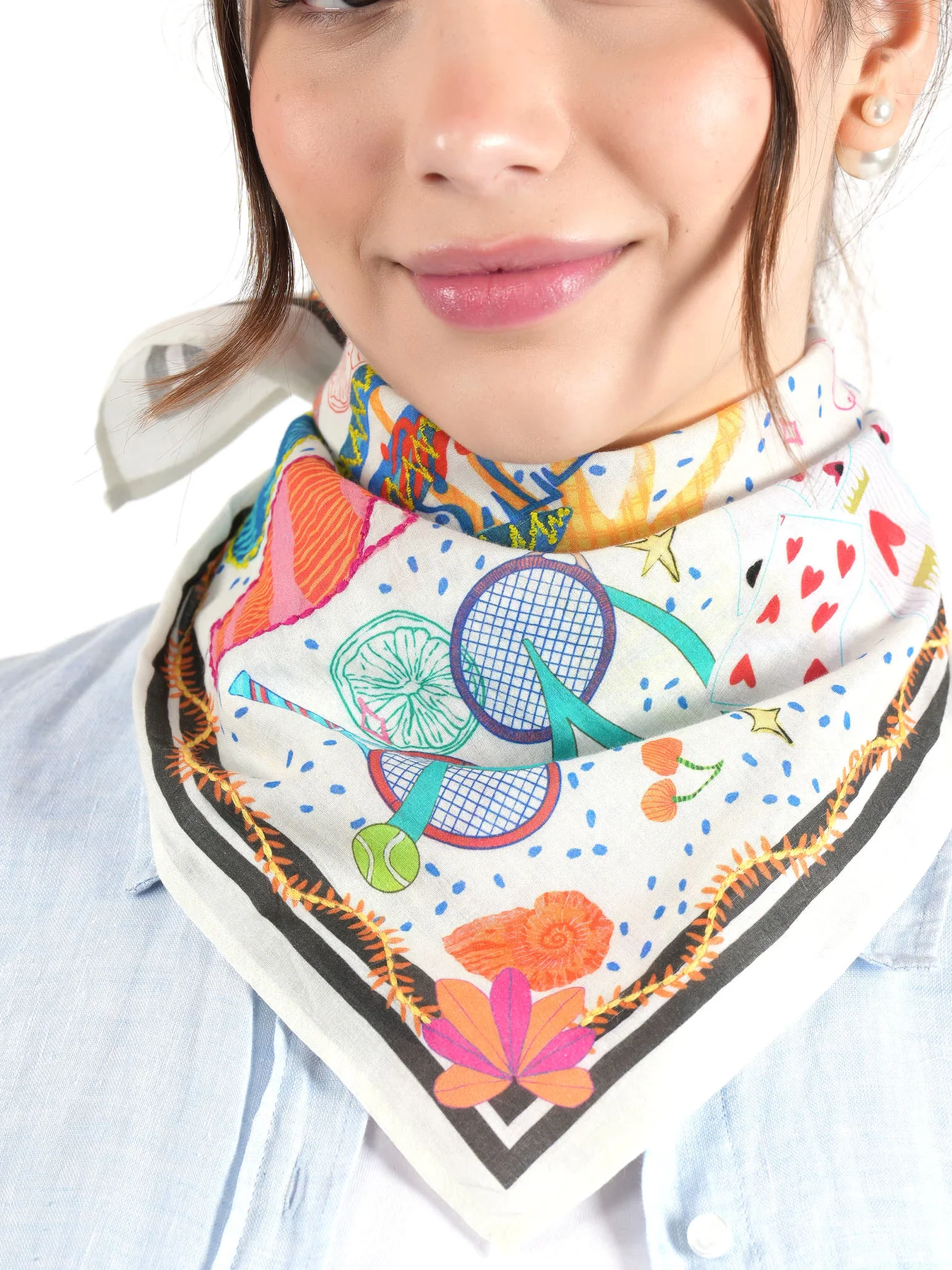 St. Tropez Bandana - Ivory