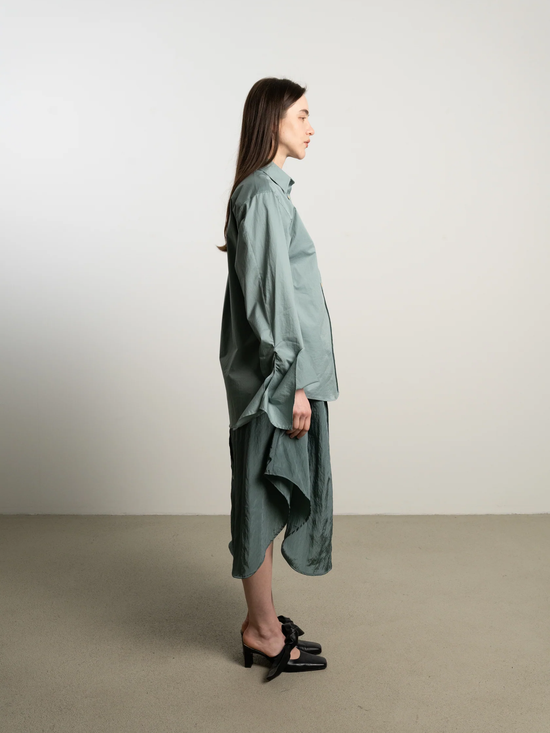 JANA WIELAND Bow Sleeve Shirt Dawn / Washed Cloud - S - Hemd