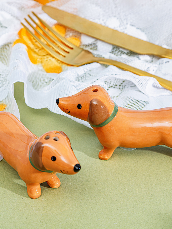 Sausage Dog Salt & Pepper Shakers