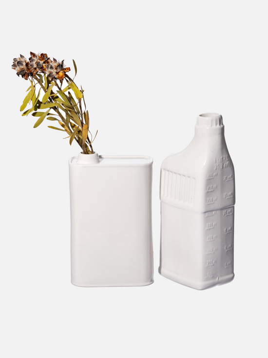 Oil Can Shaped Flower Vase