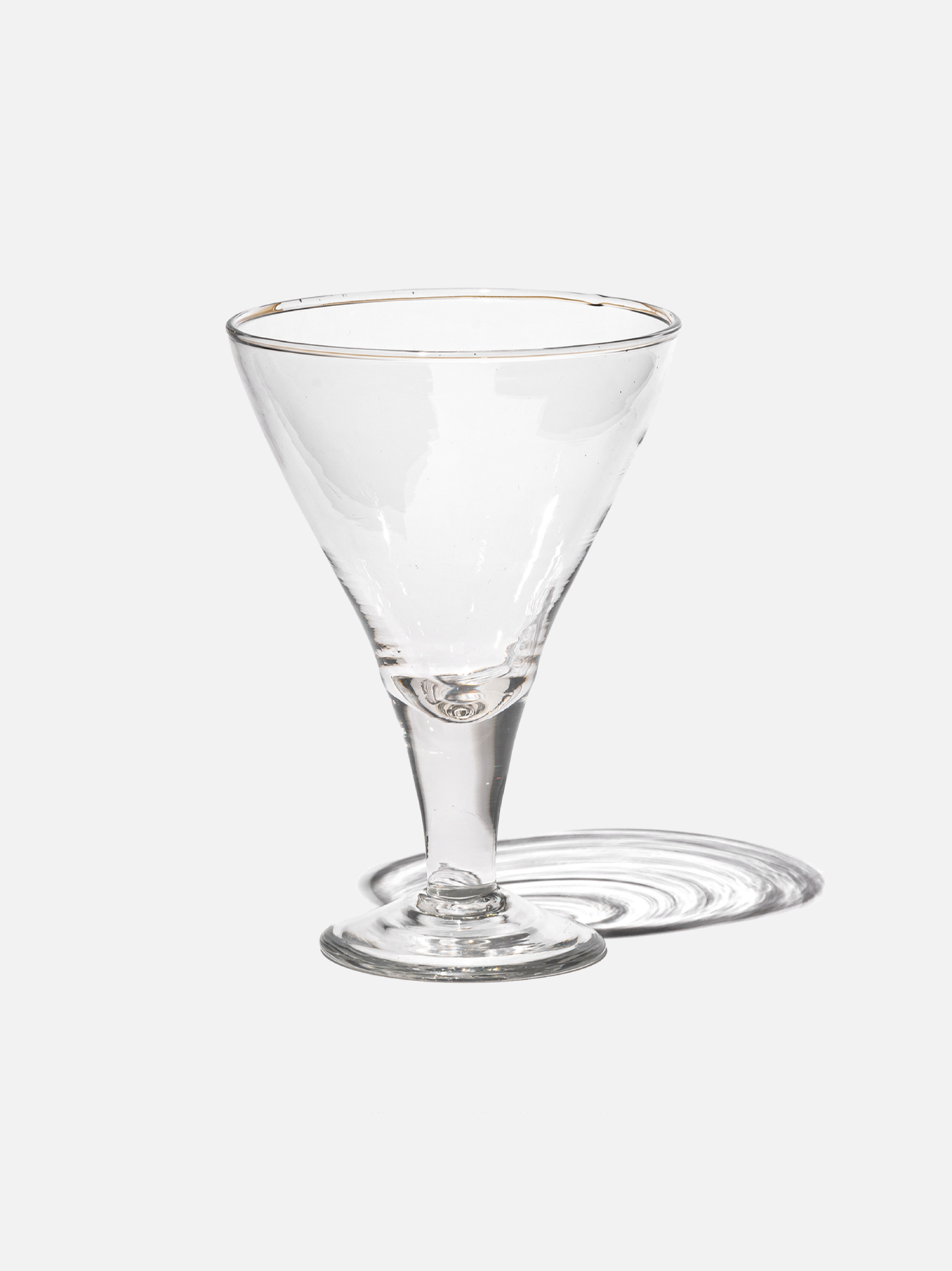 Blown Glass Dessert Cup Triangle