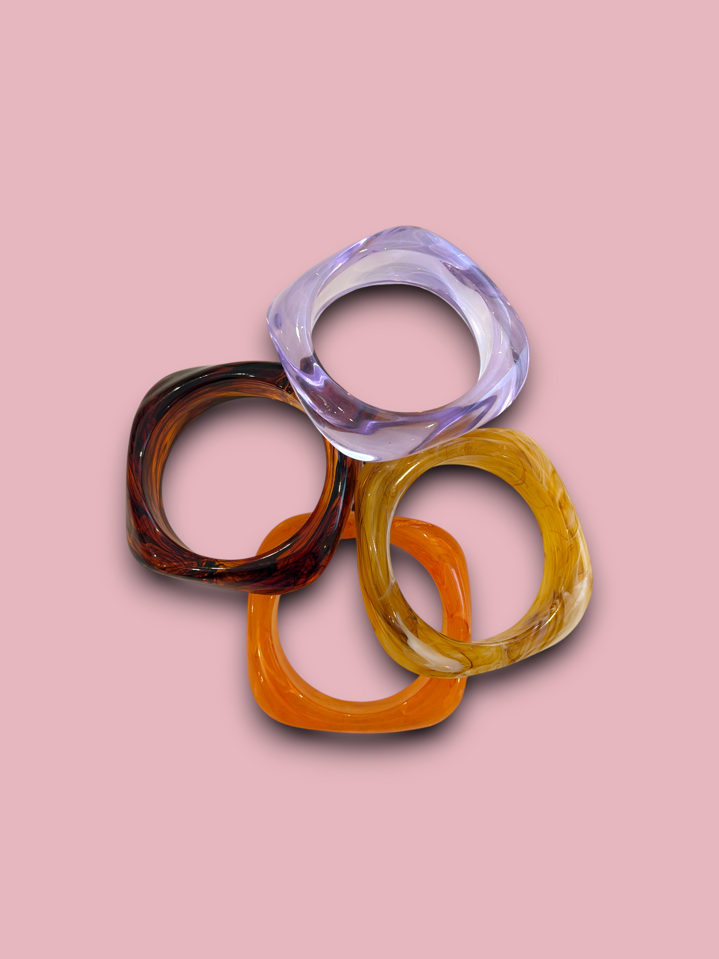 Chunky Colorful Resin Bangle