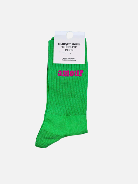 Socks Amour - Red/Green