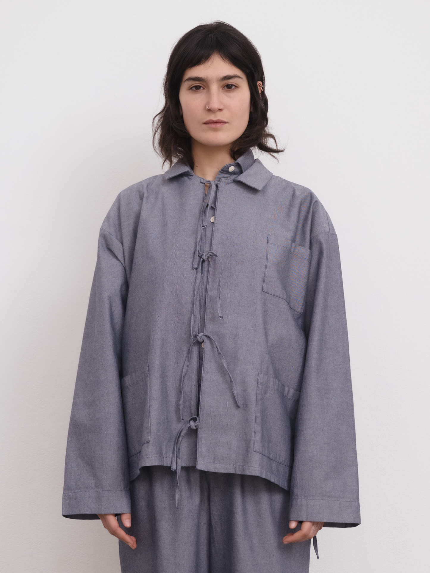 BASERANGE Limber Shirt - Dark Denim