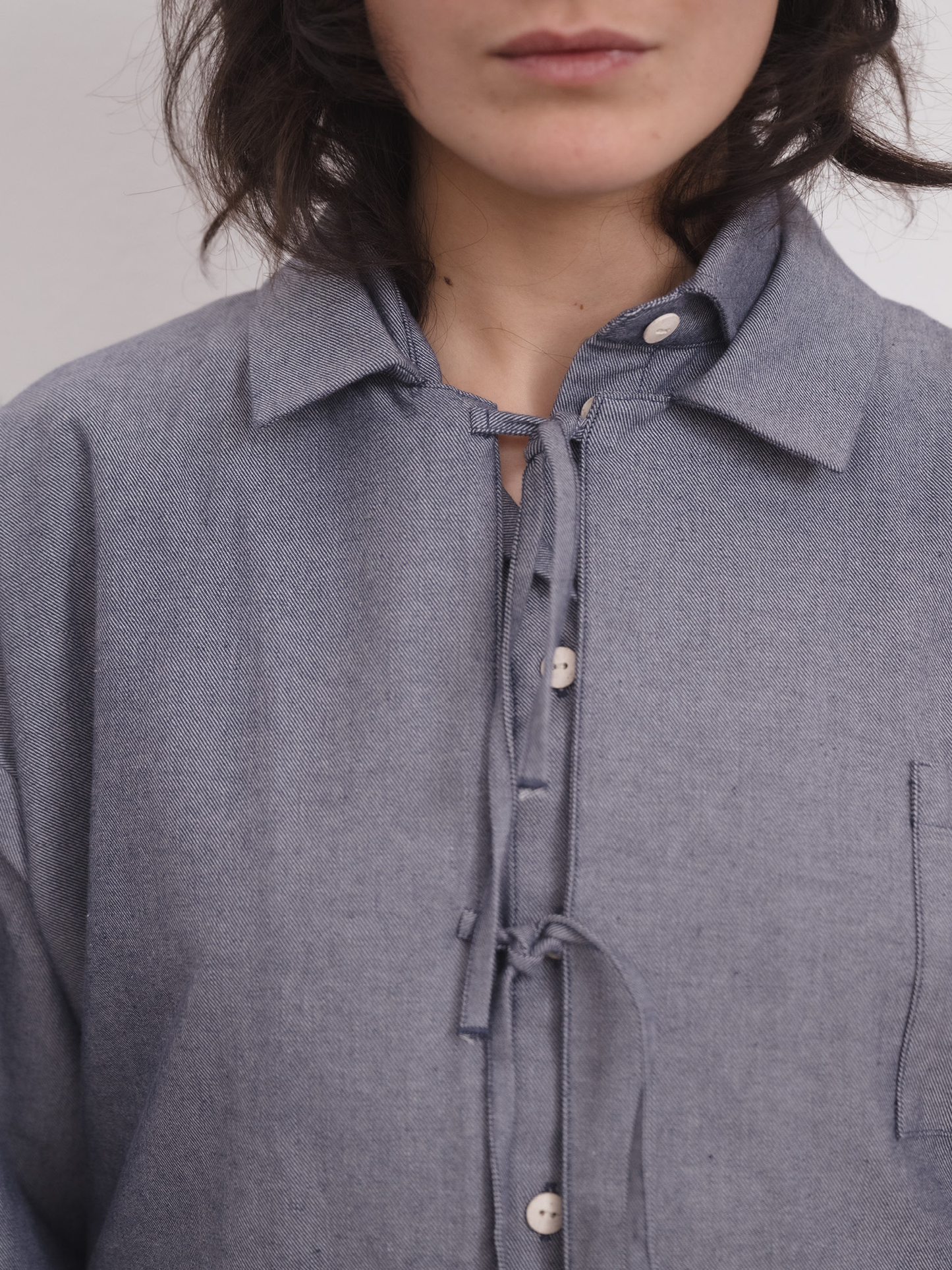 BASERANGE Limber Shirt - Dark Denim