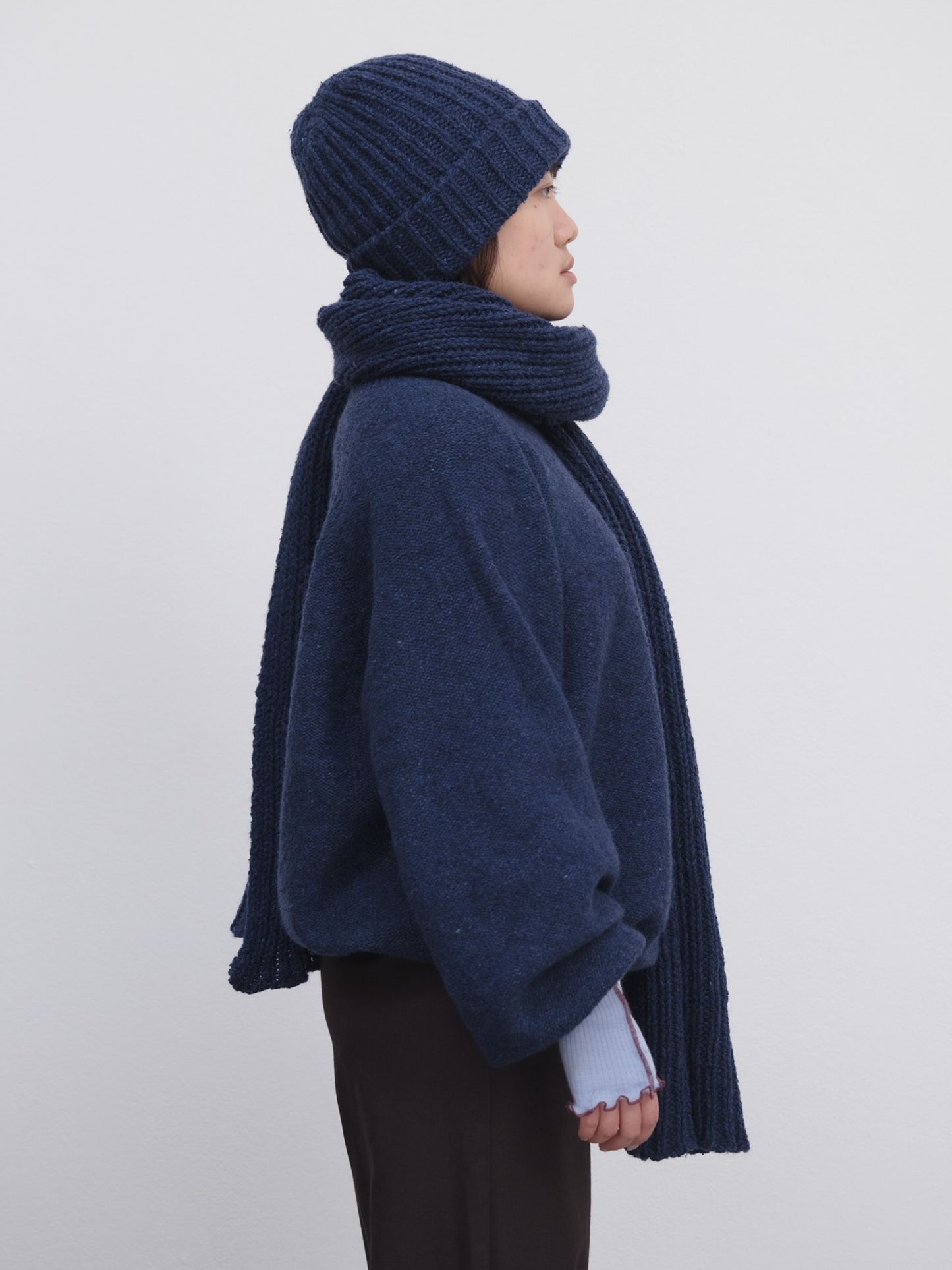 BASERANGE Mea Scarf - Nord Blue
