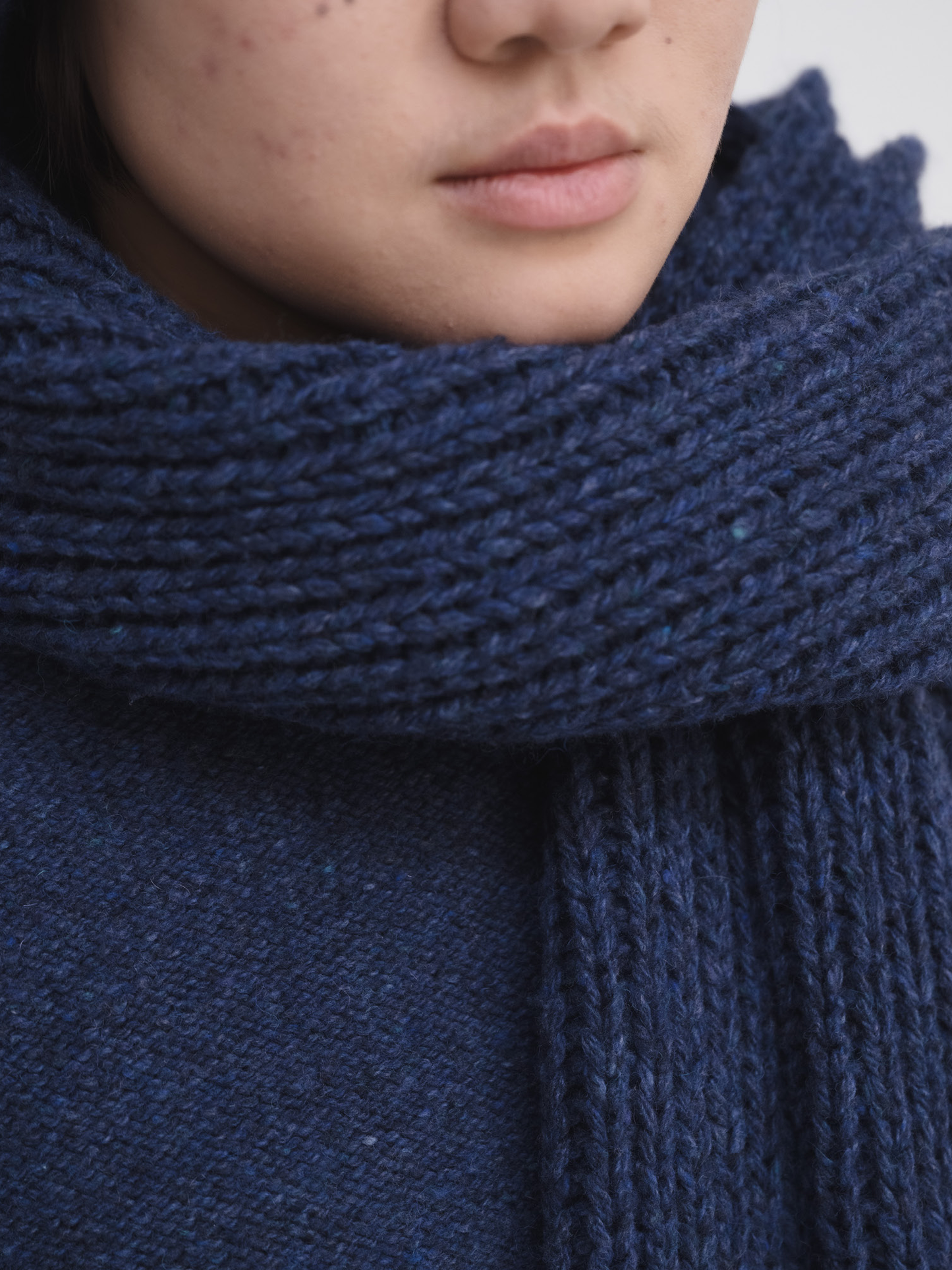 BASERANGE Mea Scarf - Nord Blue