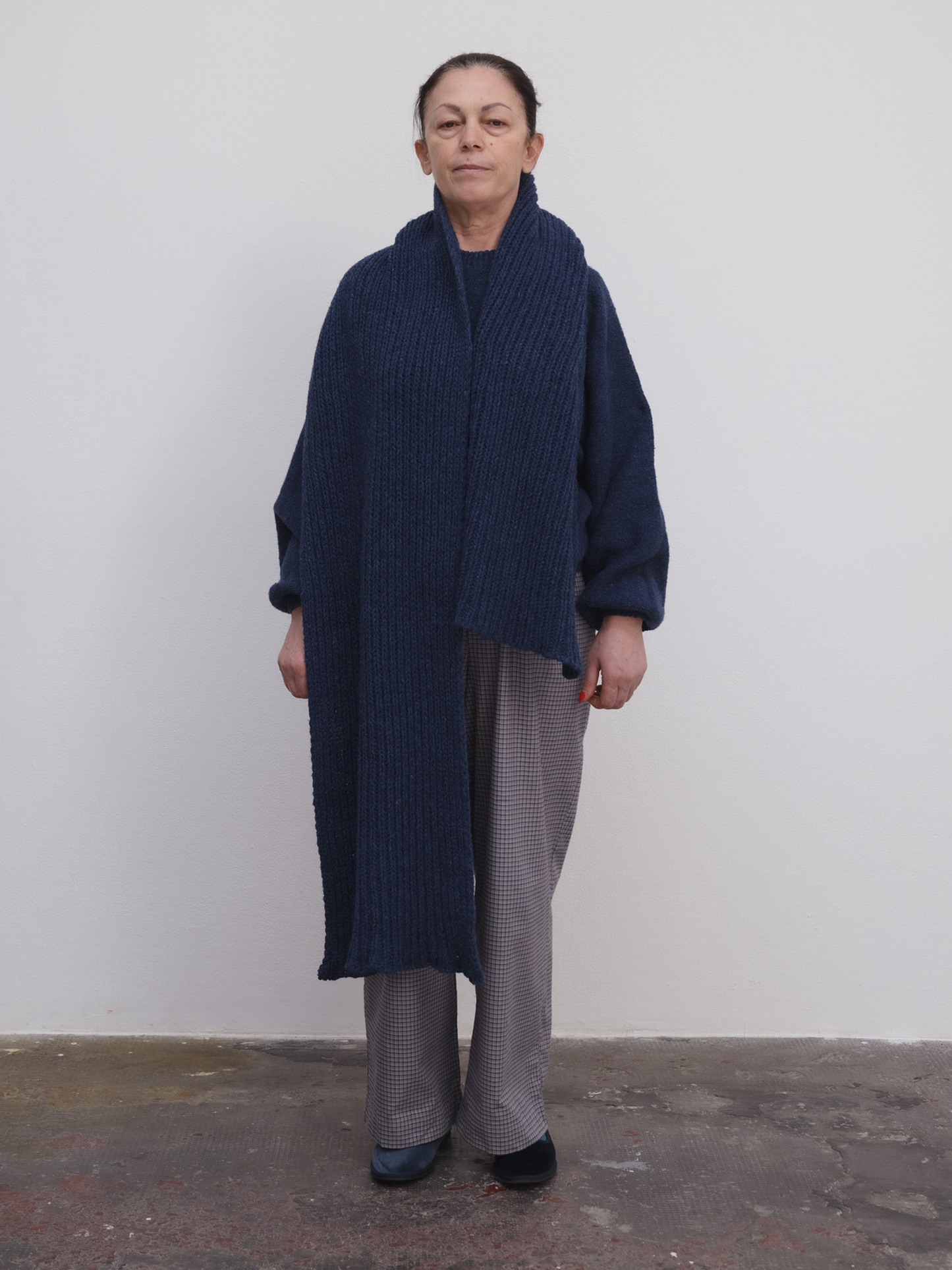BASERANGE Mea Scarf - Nord Blue