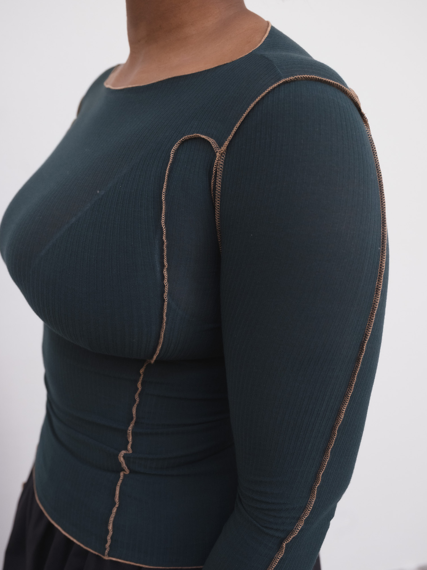 BASERANGE Omato Long Sleeve Tee - Hirsu Green