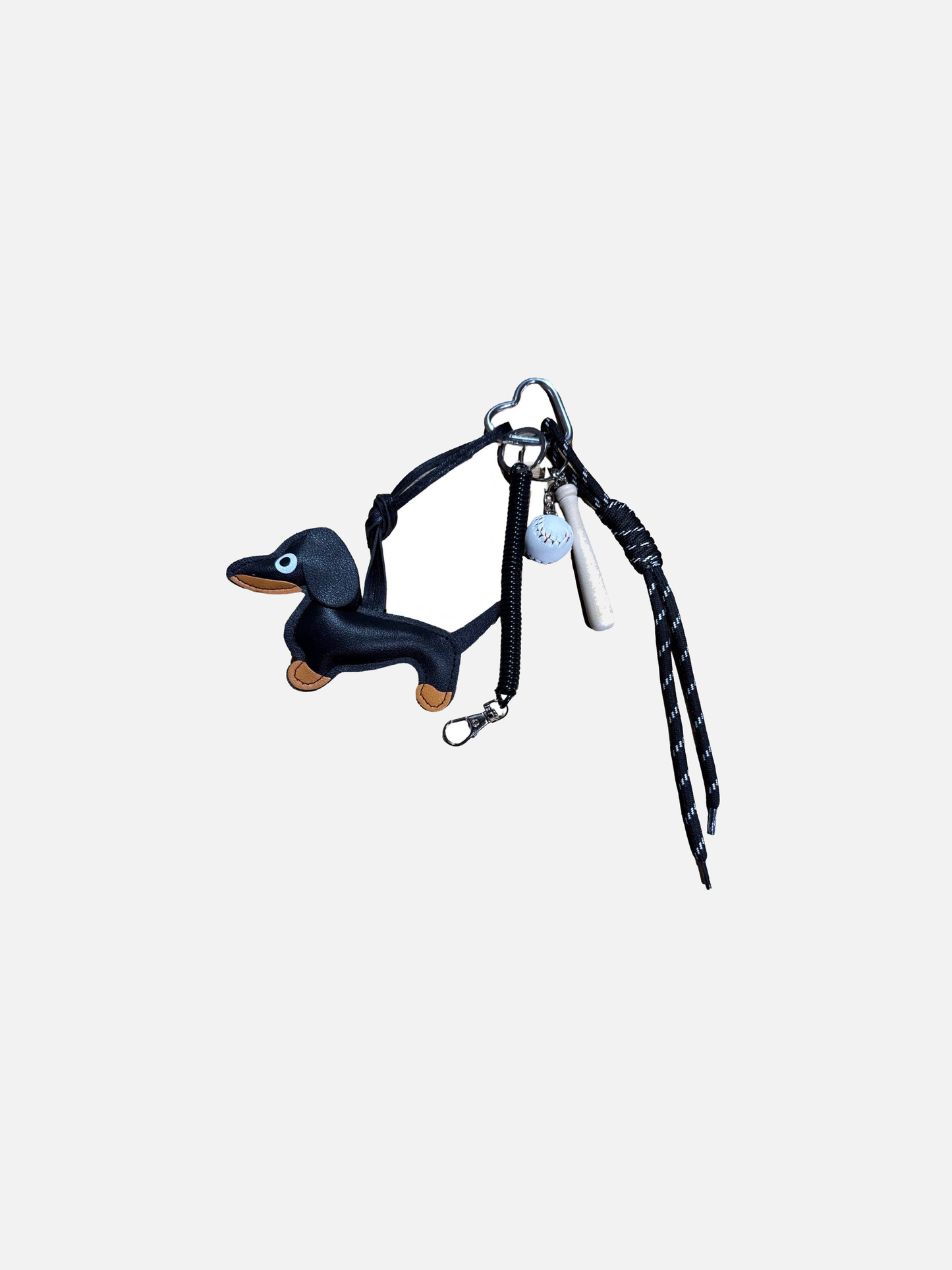 Bag Charm Black Dachshund - Schlüsselanhänger