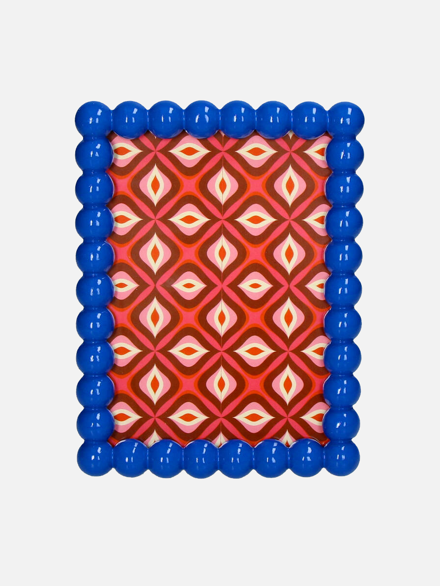 Blue Beads Picture Frame