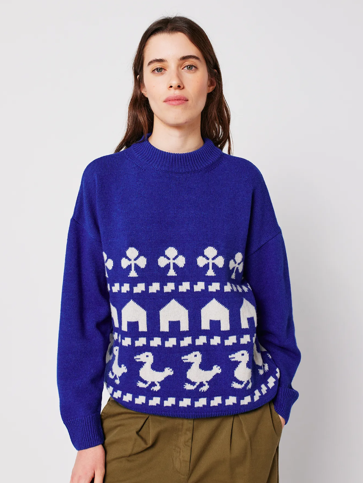 BOBO CHOSES Farm Jacquard Oversize Jumper - Strick