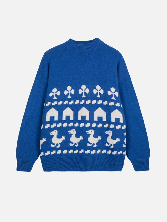 BOBO CHOSES Farm Jacquard Oversize Jumper - Strick