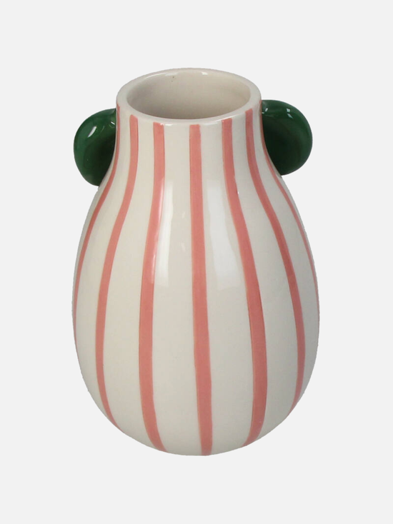 Striped Bow Vase