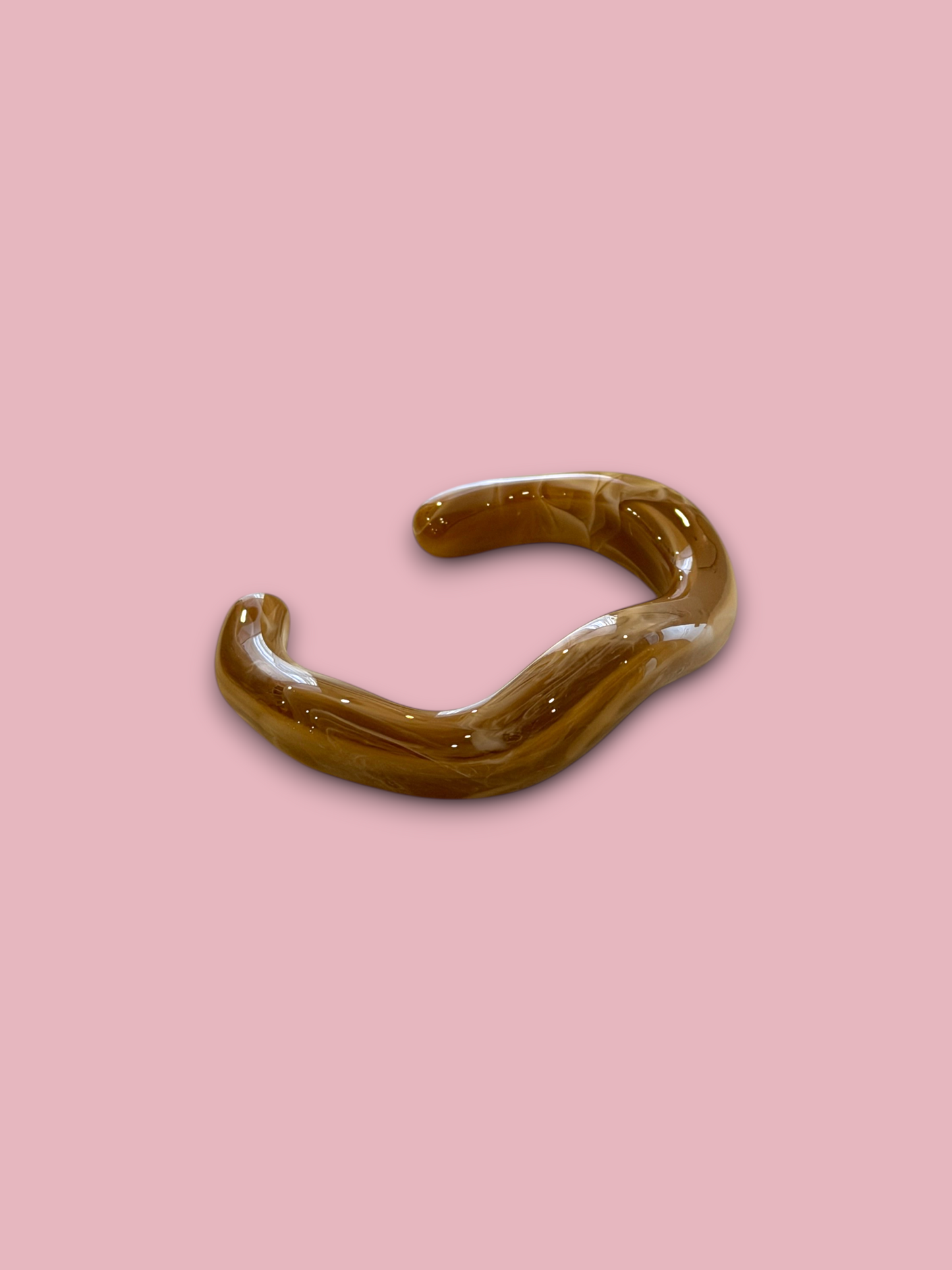 Open Wave Resin Bangle