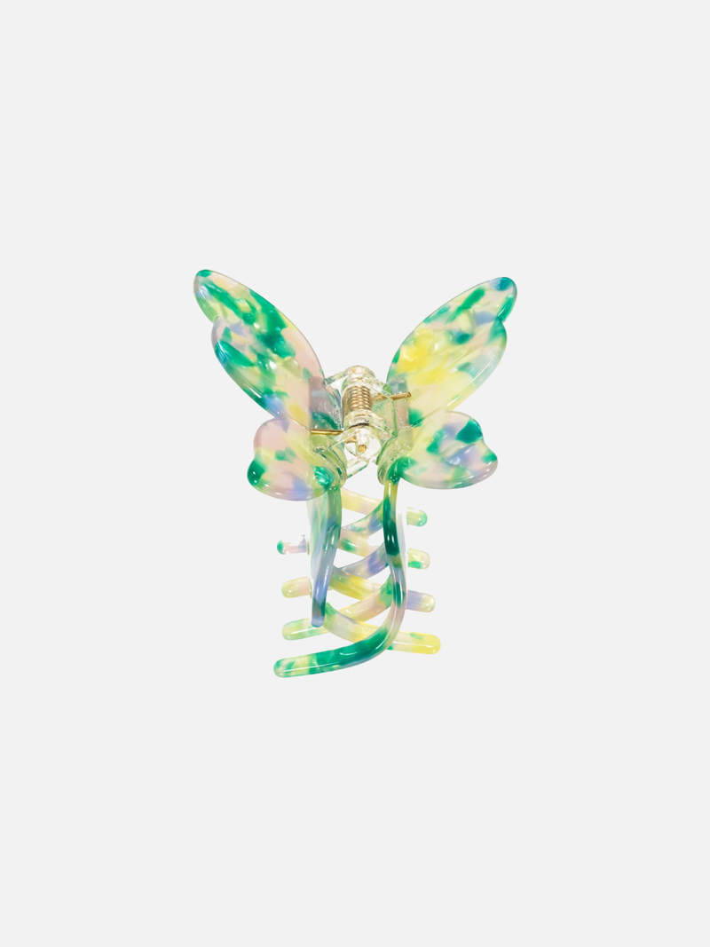 Butterfly Claw Haarklammer - Multi Green - SPANGE
