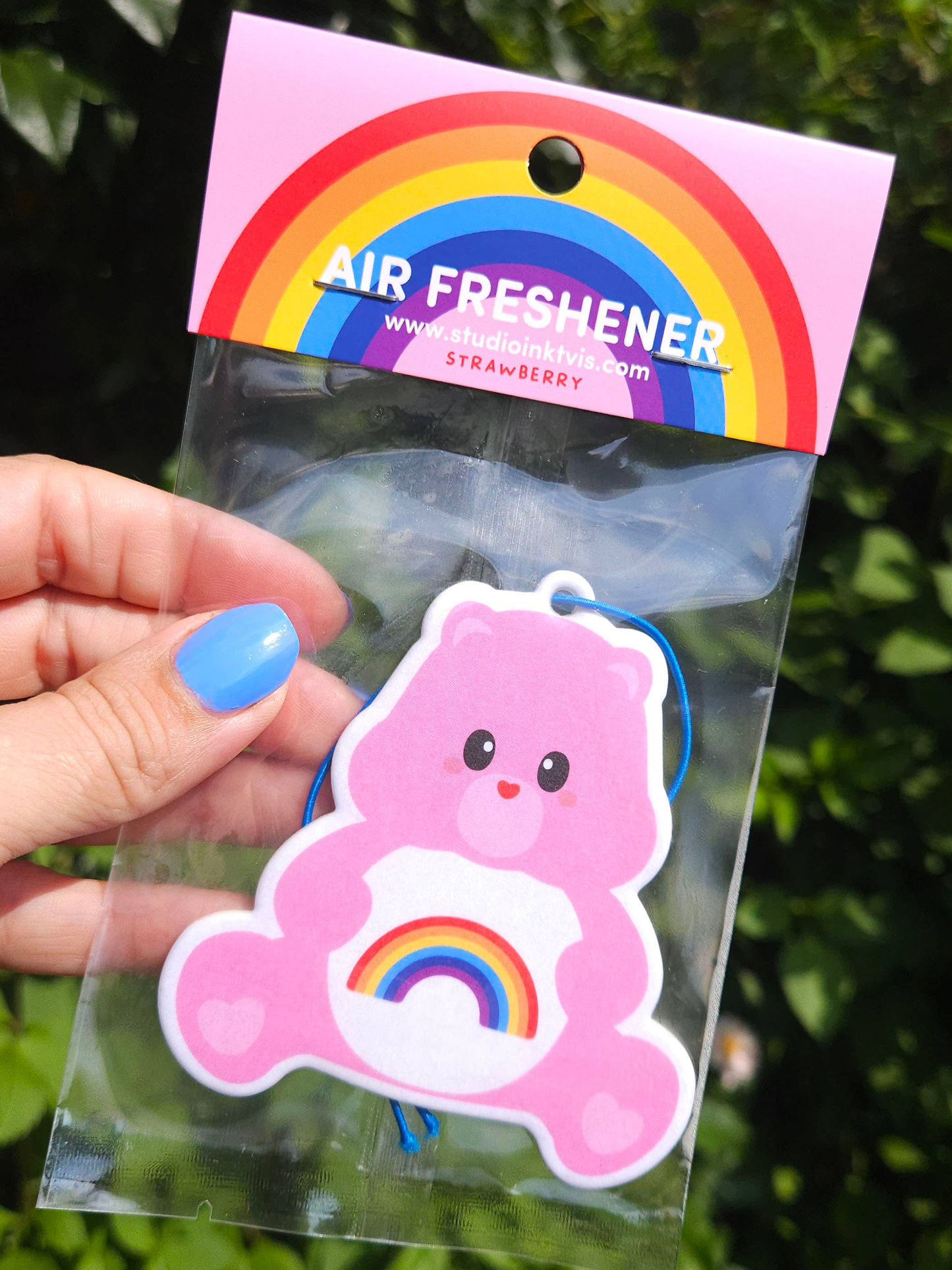 Pink Care Bear Air freshener – Strawberry Scent - Air Freshener