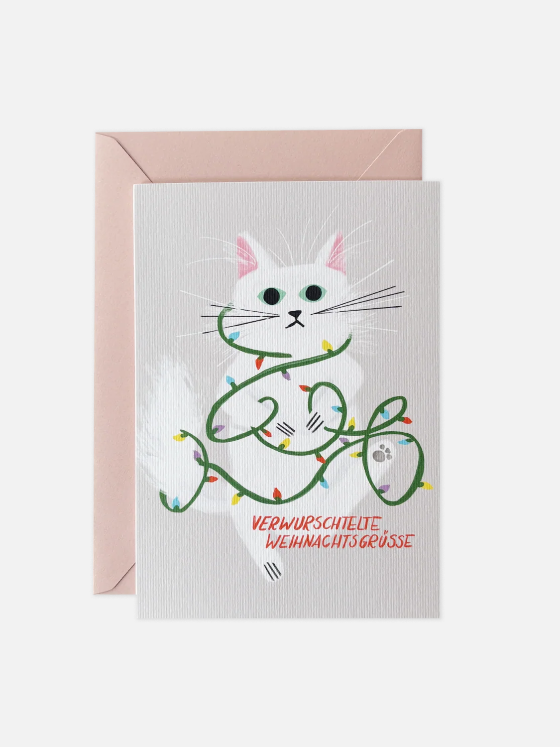 Verwurschtelte Weihnachten - Karte