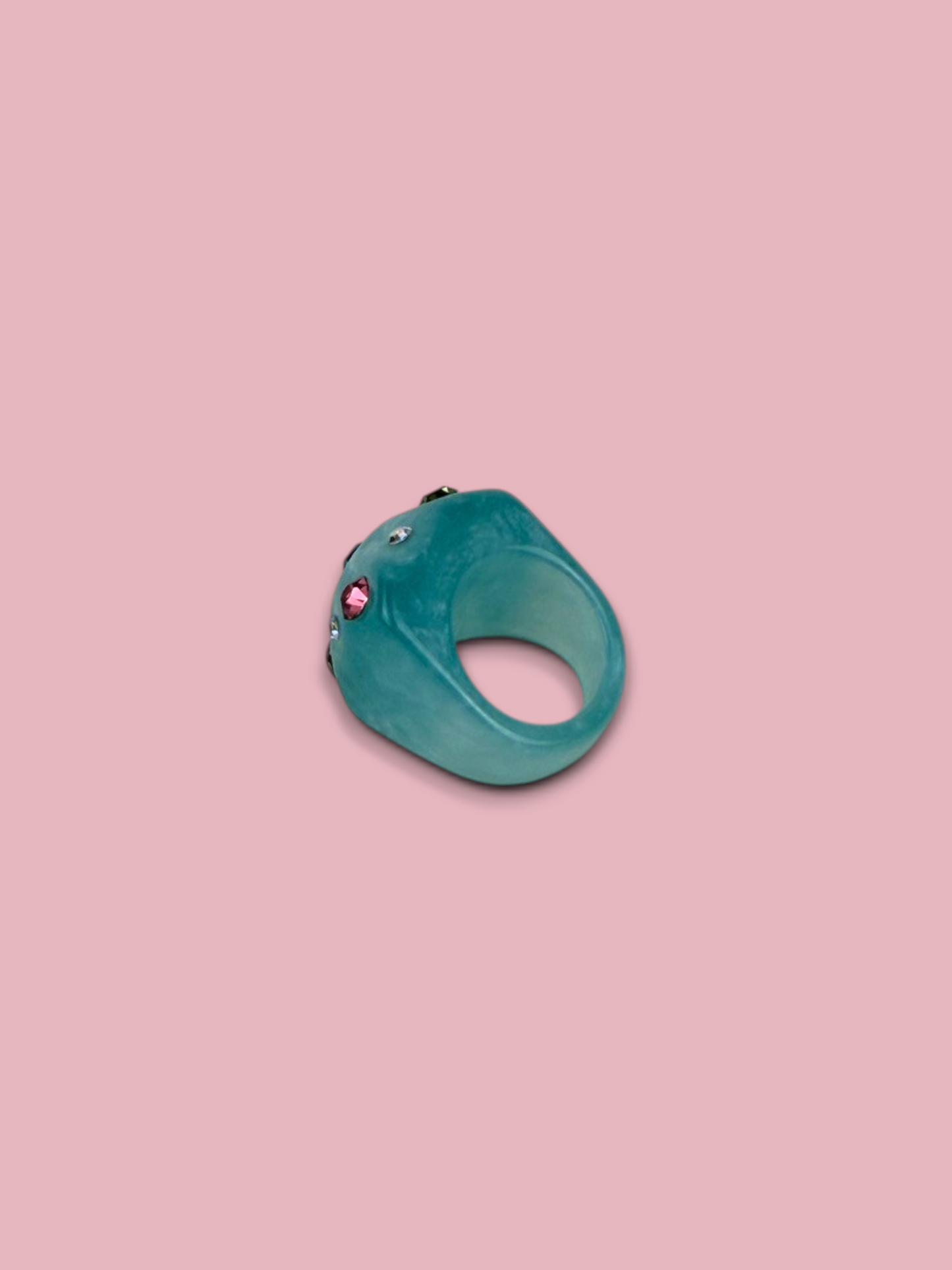 Chunky Gem Resin Ring