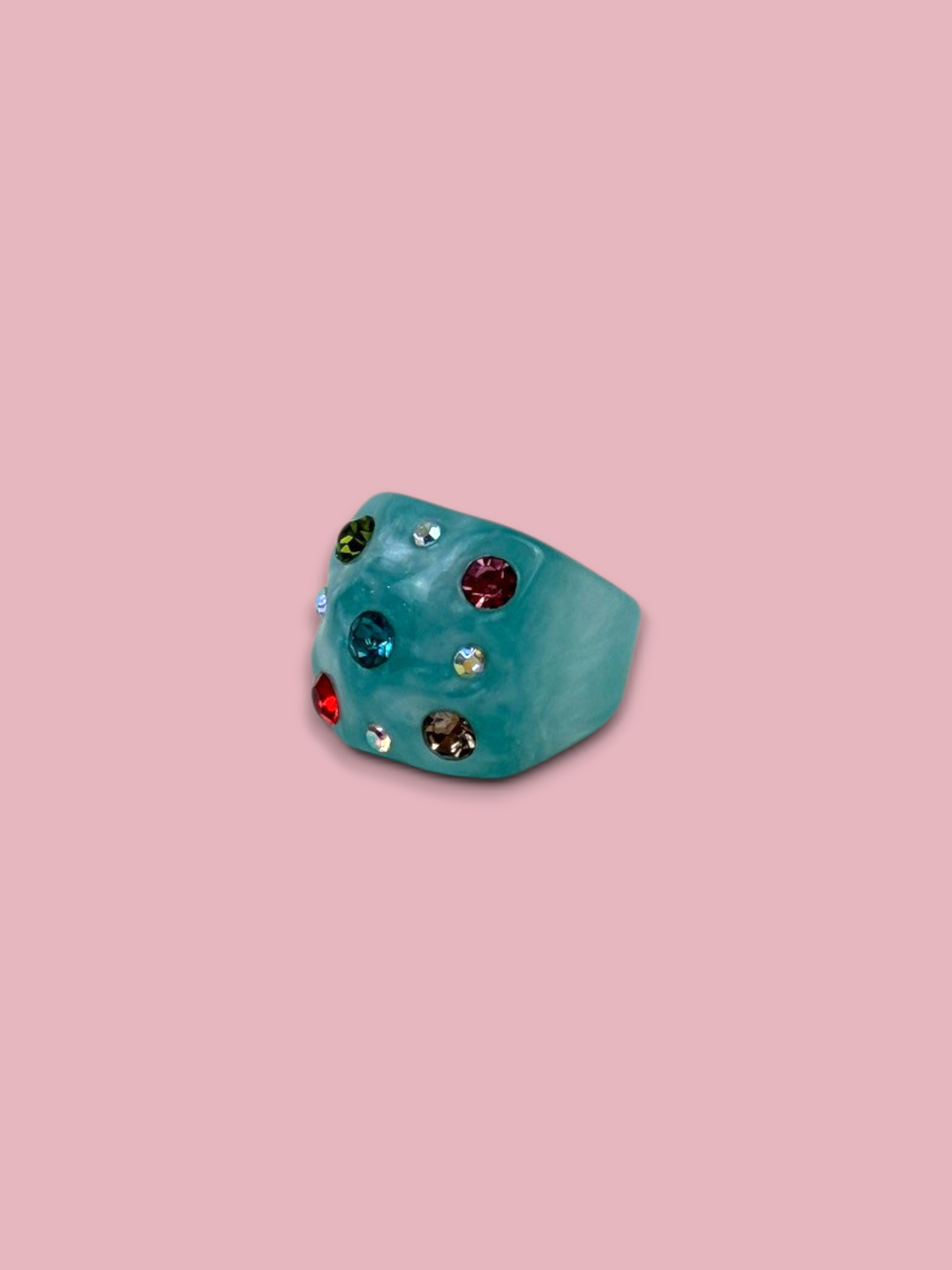 Chunky Gem Resin Ring