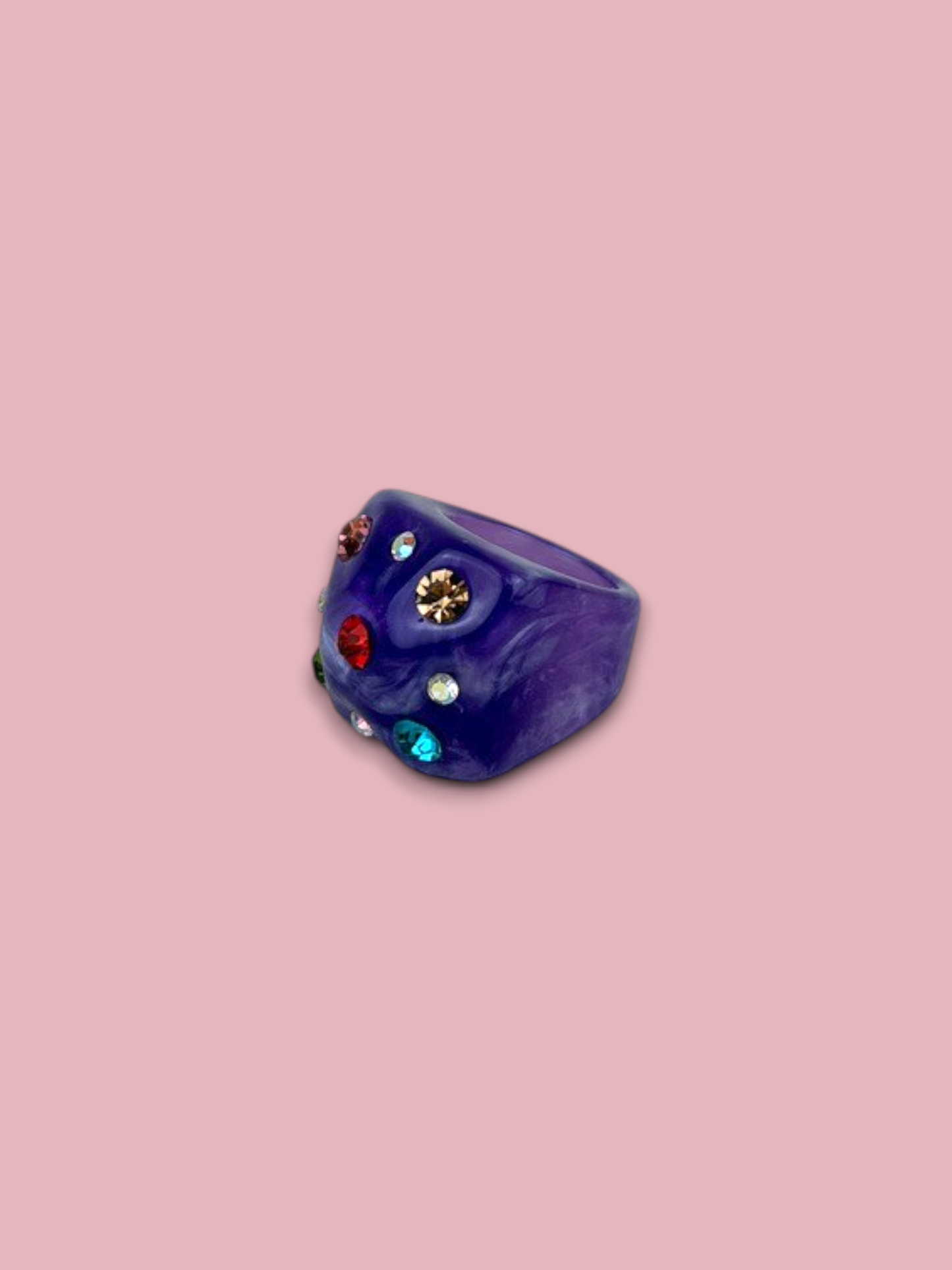 Chunky Gem Resin Ring