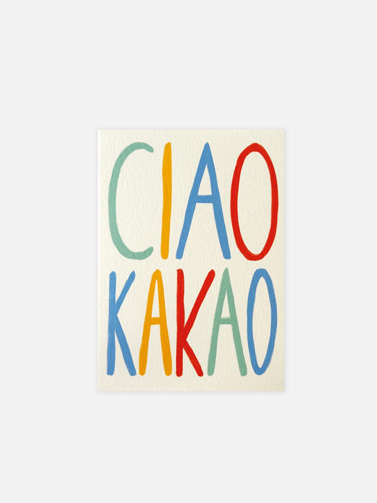 Ciao Kakao Postkarte - Karte