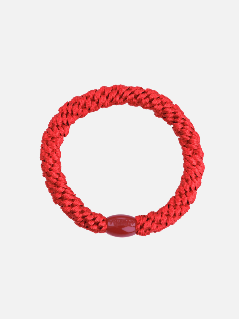 KKNEKKI Hair Tie Plain - Clear Red - Scrunchie