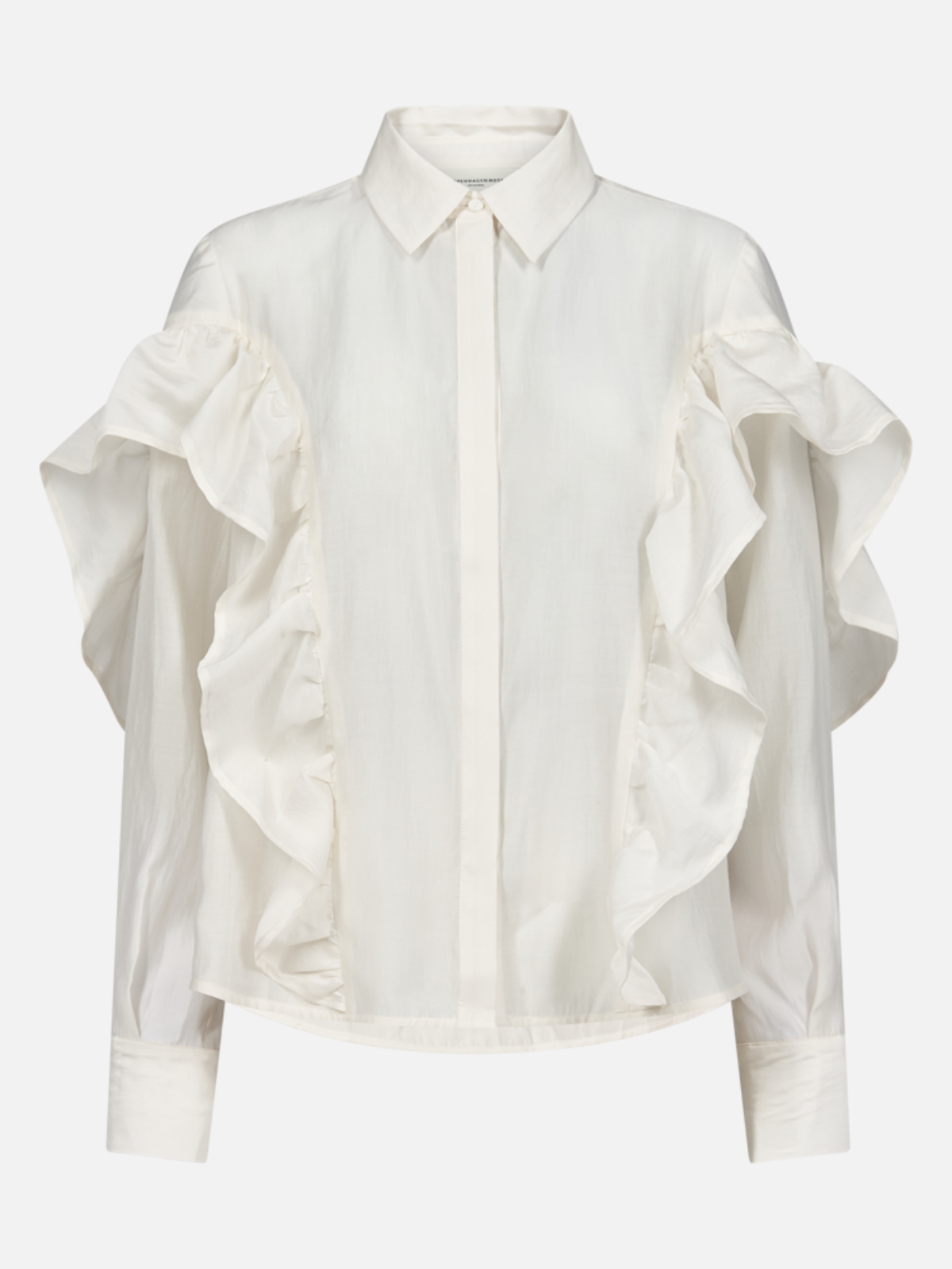 COPENHAGEN MUSE CMMolly Shirt with Frill - S - Bluse