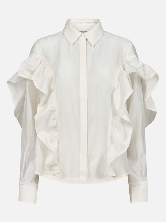 COPENHAGEN MUSE CMMolly Shirt with Frill - S - Bluse
