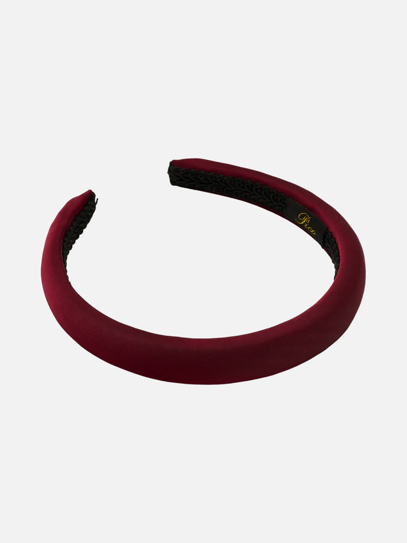 Colette Headband - Plum Satin - Haarreifen