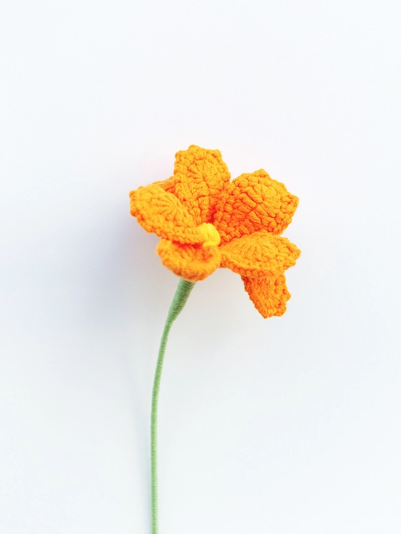 Handmade Crochet Flower - Cosmos - Light Orange - Diverses