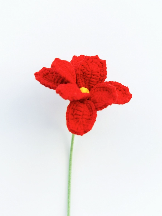 Handmade Crochet Flower - Cosmos - Red - Diverses