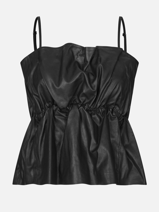SECOND FEMALE Cova Leather Top - S - Top
