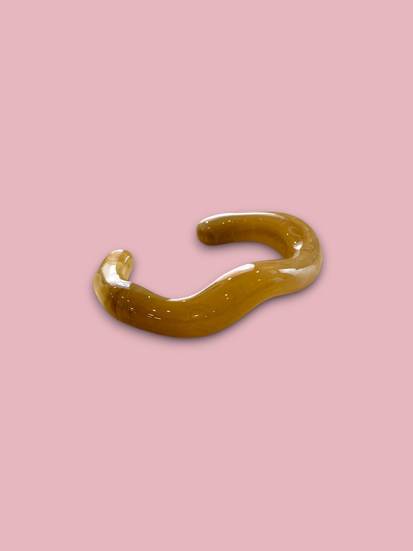 Open Wave Resin Bangle
