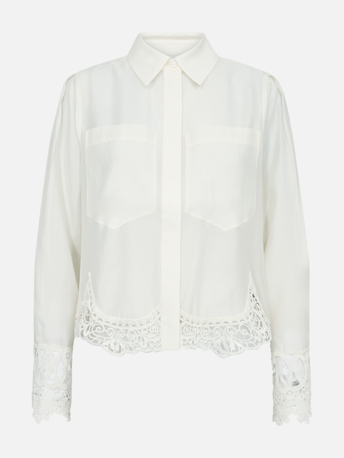 COPENHAGEN MUSE CMMolly Shirt Cropped - Jet Stream / S - Bluse