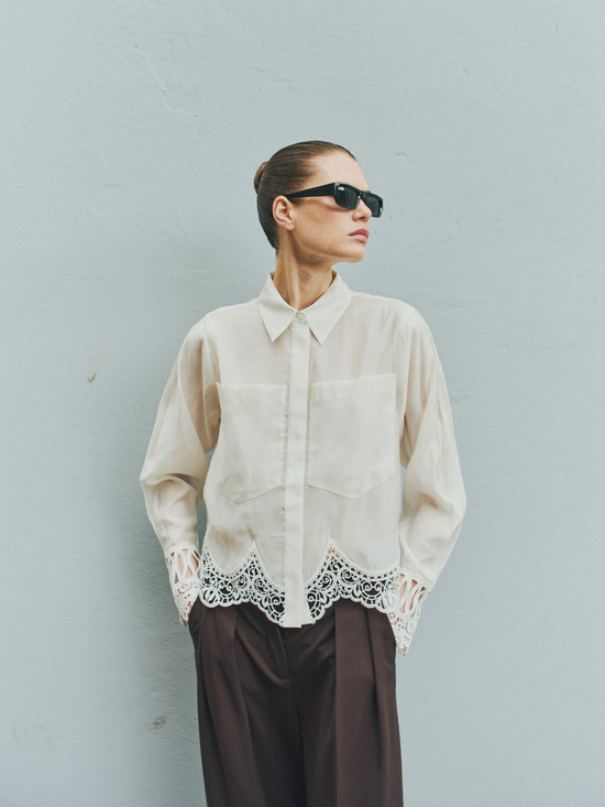 COPENHAGEN MUSE CMMolly Shirt Cropped - Bluse